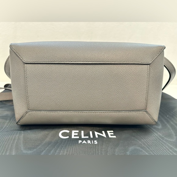 ❤️SOLD❤️ Auth CELINE Micro Grey Belt Bag in Grained Leather 9 x 8 IN - Picture 7 of 16